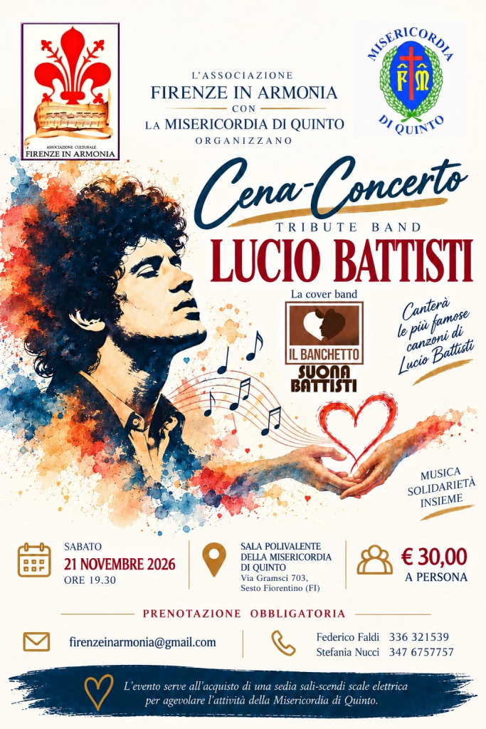 Cena-concerto: Il Banchetto suona Battisti